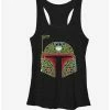 Movies Star Wars Boba Fett Sugar Skull Womens Tank Top -boxlunch store 11548980 hi