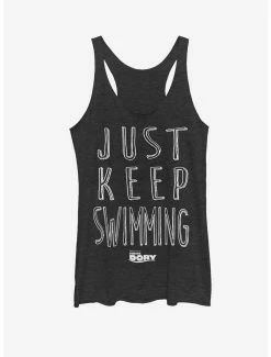 Movies Disney Pixar Finding Dory Just Keep Swimming Womens Tank