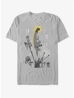 Movies Disney Pixar The Incredibles Modern Incredible Family T-Shirt