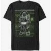 Movies Disney Pixar Toy Story Buzz Lightyear Diagram T-Shirt