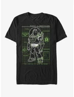Movies Disney Pixar Toy Story Buzz Lightyear Diagram T-Shirt