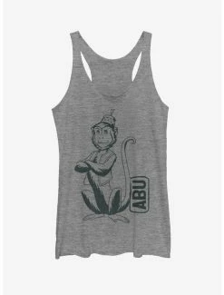 Movies Disney Aladdin 2019 Abu SideKick Pocket Womens Tank