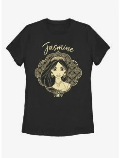 Tie-Dye Disney Aladdin 2019 Jasmine Portrait Womens T-Shirt