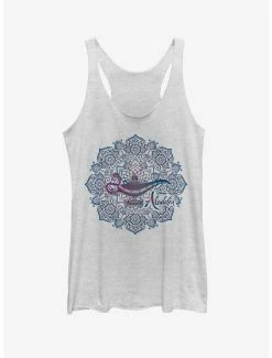 Tie-Dye Disney Aladdin 2019 Lamp Mandala Womens Tank