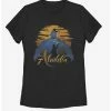 Movies Disney Aladdin 2019 Genie Silhouette Womens T-Shirt -boxlunch store 11984413 hi