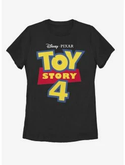 Movies Disney Pixar Toy Story 4 Full Color Logo Womens T-Shirt