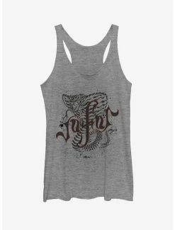 Movies Disney Aladdin 2019 Neon Jafar Womens Tank