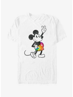 Tie-Dye Disney Mickey Mouse Tie Dye Mickey Stroked T-Shirt