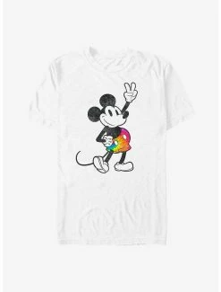 Tie-Dye Disney Mickey Mouse Tie Dye Mickey Stroked T-Shirt