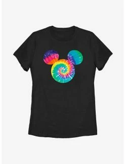 Tie-Dye Disney Mickey Mouse Tie Dye Fill Womens T-Shirt