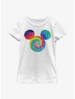 Tie-Dye Disney Mickey Mouse Tie Dye Fill Youth Girls T-Shirt