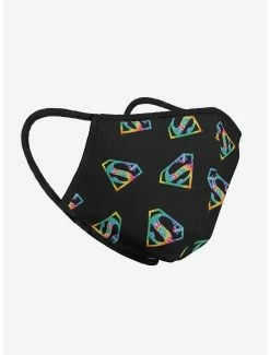 Tie-Dye DC Comics Superman Tie Dye Logo Face Mask