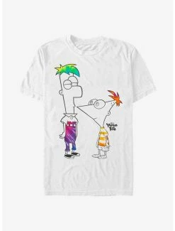 Tie-Dye Disney Phineas And Ferb Boys Of Tie Dye T-Shirt