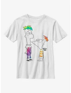 Tie-Dye Disney Phineas And Ferb Boys Of Tie Dye Youth T-Shirt