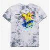 Pokémon Pikachu Graffiti Youth Tie-Dye T-Shirt - BoxLunch Exclusive -boxlunch store 15315657 hi