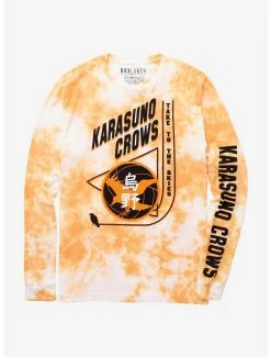 Haikyu!! Karasuno Crows Tie-Dye Long Sleeve T-Shirt - BoxLunch Exclusive