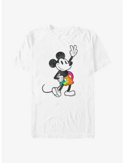 Tie-Dye Disney Mickey Mouse Tie Dye Mickey Stroked T-Shirt