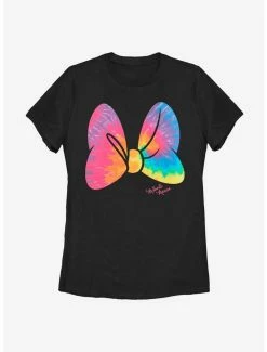 Tie-Dye Disney Minnie Mouse Tie Dye Bow Womens T-Shirt