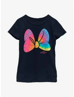 Tie-Dye Disney Minnie Mouse Tie Dye Bow Youth Girls T-Shirt