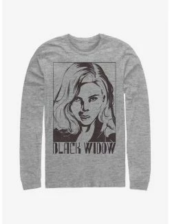 Tie-Dye Marvel Black Widow Tie Dye Widow Long-Sleeve T-Shirt