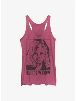 Tie-Dye Marvel Black Widow Tie Dye Widow Womens Tank Top