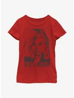 Tie-Dye Marvel Black Widow Tie Dye Widow Youth Girls T-Shirt