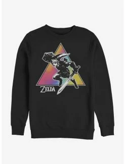 Tie-Dye Nintendo The Legend Of Zelda Tie Dye Link Silhouette Sweatshirt