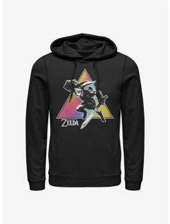 Tie-Dye Nintendo The Legend Of Zelda Tie Dye Link Silhouette Hoodie