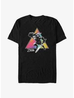 Tie-Dye Nintendo The Legend Of Zelda Tie Dye Link Silhouette T-Shirt
