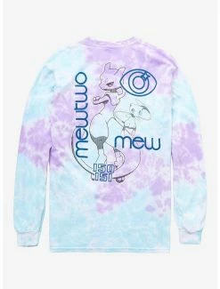 Pokémon Mew Evolutions Tie-Dye Long Sleeve T-Shirt - BoxLunch Exclusive -boxlunch store 15498086 av1
