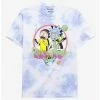 Rick & Morty Character Portrait Logo Women's Tie-Dye T-Shirt - BoxLunch Exclusive -boxlunch store 15570030 hi