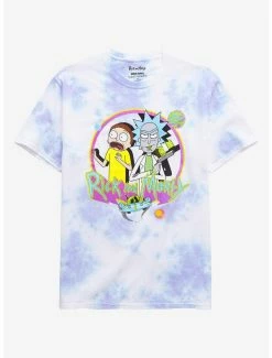 Rick & Morty Character Portrait Logo Women's Tie-Dye T-Shirt - BoxLunch Exclusive