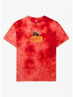 Marvel Dark Phoenix Box Logo Tie-Dye T-Shirt - BoxLunch Exclusive