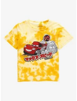Disney Pixar Cars Lightning McQueen Max Speed Tie-Dye Toddler T-Shirt - BoxLunch Exclusive