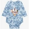 Avatar: The Last Airbender Chibi Gaang Group Portrait Tie-Dye Infant One-Piece - BoxLunch Exclusive -boxlunch store 15805552 hi