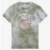Star Wars The Mandalorian The Child Botanical Women’s Tie-Dye T-Shirt - BoxLunch Exclusive -boxlunch store 15825843 hi