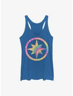 Tie-Dye Marvel Captain Marvel Tie Dye Womens Tank Top