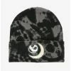 Disney The Nightmare Before Christmas Jack Skellington Crescent Moon Tie-Dye Cuff Beanie - BoxLunch Exclusive