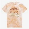 Disney Beauty And The Beast Belle’s Tea Parlor Women’s Tie-Dye T-Shirt - BoxLunch Exclusive