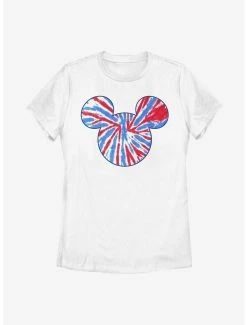 Tie-Dye Disney Mickey Mouse Tie Dye Americana Womens T-Shirt