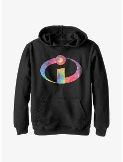 Disney Pixar The Incredibles Tie-Dye Logo Youth Hoodie