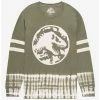 Tie-Dye Jurassic World: Dominion T-Rex Logo Dip-Dye Hype Jersey - BoxLunch Exclusive -boxlunch store 17095898 hi