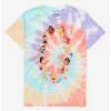 Disney Princess Floral Portraits Youth Tie-Dye T-Shirt - BoxLunch Exclusive