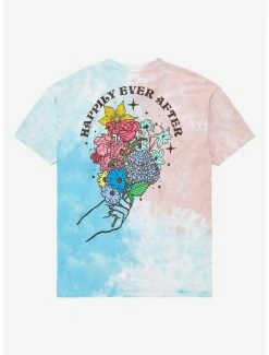 Disney Princess Group Portrait Bouquet Tie-Dye T-Shirt - BoxLunch Exclusive -boxlunch store 17986549 av1