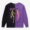 Tie-Dye JoJo's Bizarre Adventure Golden Wind & Giorno Portraits Split-Dye Long Sleeve T-Shirt - BoxLunch Exclusive -boxlunch store 18320801 hi