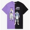 Tie-Dye JoJo’s Bizarre Adventure Jotaro & Star Platinum Split Dye T-Shirt - BoxLunch Exclusive -boxlunch store 18320925 hi