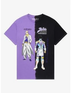 Tie-Dye JoJo’s Bizarre Adventure Jotaro & Star Platinum Split Dye T-Shirt - BoxLunch Exclusive
