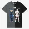 Tie-Dye JoJo’s Bizarre Adventure Josuke & Crazy Diamond Split Dye T-Shirt - BoxLunch Exclusive -boxlunch store 18320933 hi
