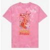 Disney Mulan Mushu Floral Women’s Tie-Dye T-Shirt - BoxLunch Exclusive -boxlunch store 18532261 hi