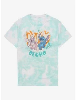 Disney Lilo & Stitch: The Series Stitch & Angel Aloha Tie-Dye T-Shirt - BoxLunch Exclusive